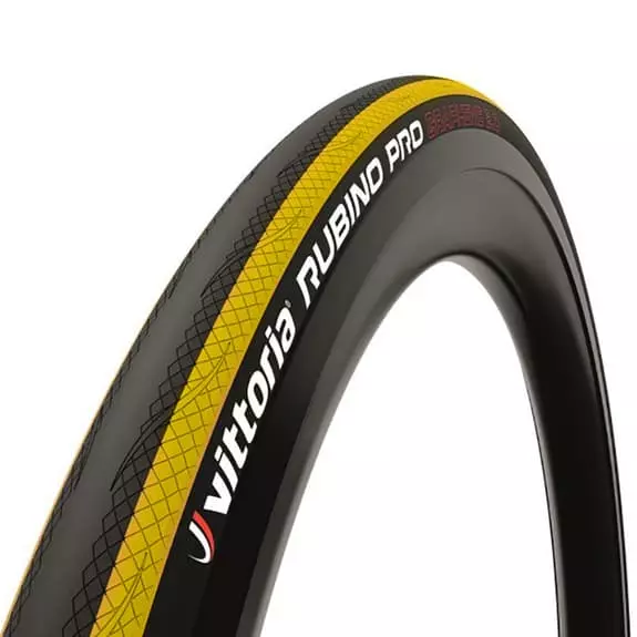 Pneu Vittoria Rubino Pro IV 700x25c Graphene 2.0 Noir Jaune