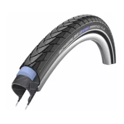 Pneu De Cyclisme Schwalbe Marathon Plus HS440 26 x 1,35 Rigide Noir Avec Bande Réfléchissante¤