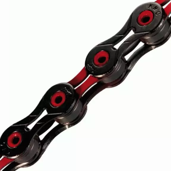 Chaîne KMC X10SL DLC 114 Maillons 10 Vitesses Noir Rouge – Image 2