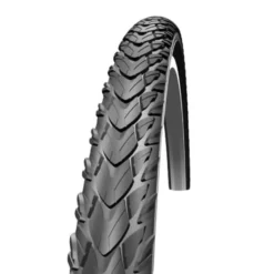Pneu De Cyclisme Schwalbe Marathon Plus Tour HS404 26 x 1,75 Rigide Noir Avec Bande Réfléchissante