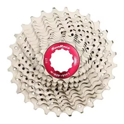 Cassette SunRace 11V 11-32 Aluminium Métal Rouge