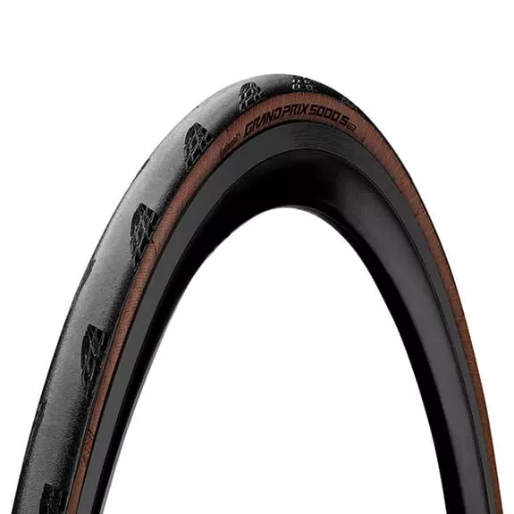 Pneu De Route Continental Grand Prix 5000 S Tubeless Ready Pliable Noir Marron