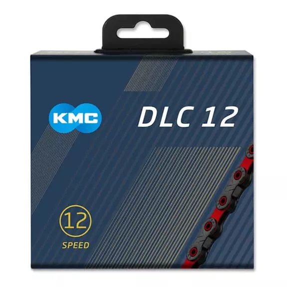 Chaîne KMC DLC12 12V 126 Maillons Noir Rouge