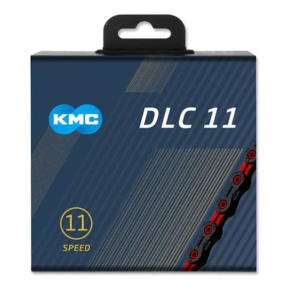 Chaîne KMC X11SL DLC 116 Maillons 11 Vitesses Noir Rouge