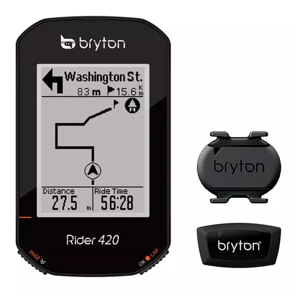 Bryton Rider 420T Avec Capteur De Rythme Et Capteur Cardiaque