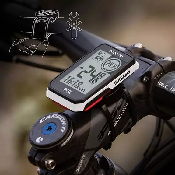 Compteur De Vélo Sigma ROX 2.0 Blanc – Image 3