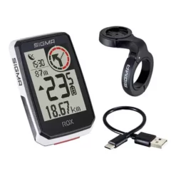 Compteur De Vélo Sigma ROX 2.0 + Support Blanc