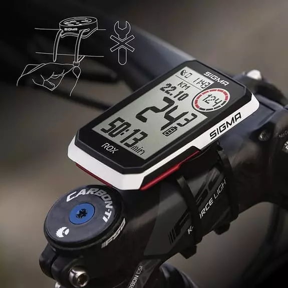 Compteur De Vélo Sigma ROX 4.0 Blanc – Image 3