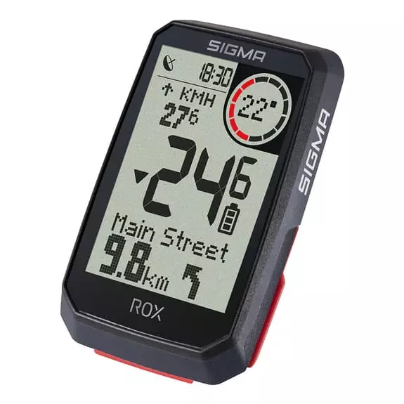 Compteur De Vélo Sigma ROX 4.0 + Capteur De Vitesse Et De Cadence Noir – Image 4