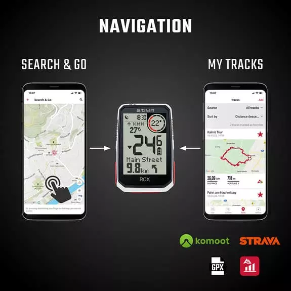 Compteur De Vélo Sigma ROX 4.0 + HR Set Blanc – Image 6
